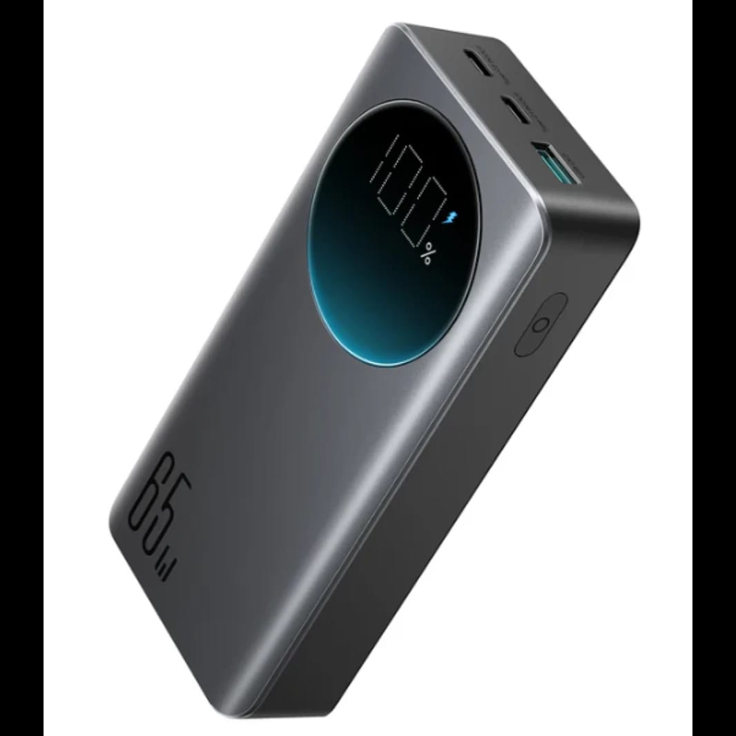JOYROOM JR-PBF04 65W Power Bank 20000mAh 6X faster charging for laptops, tablets, and phones safe charging with less heat with Cable Type-C