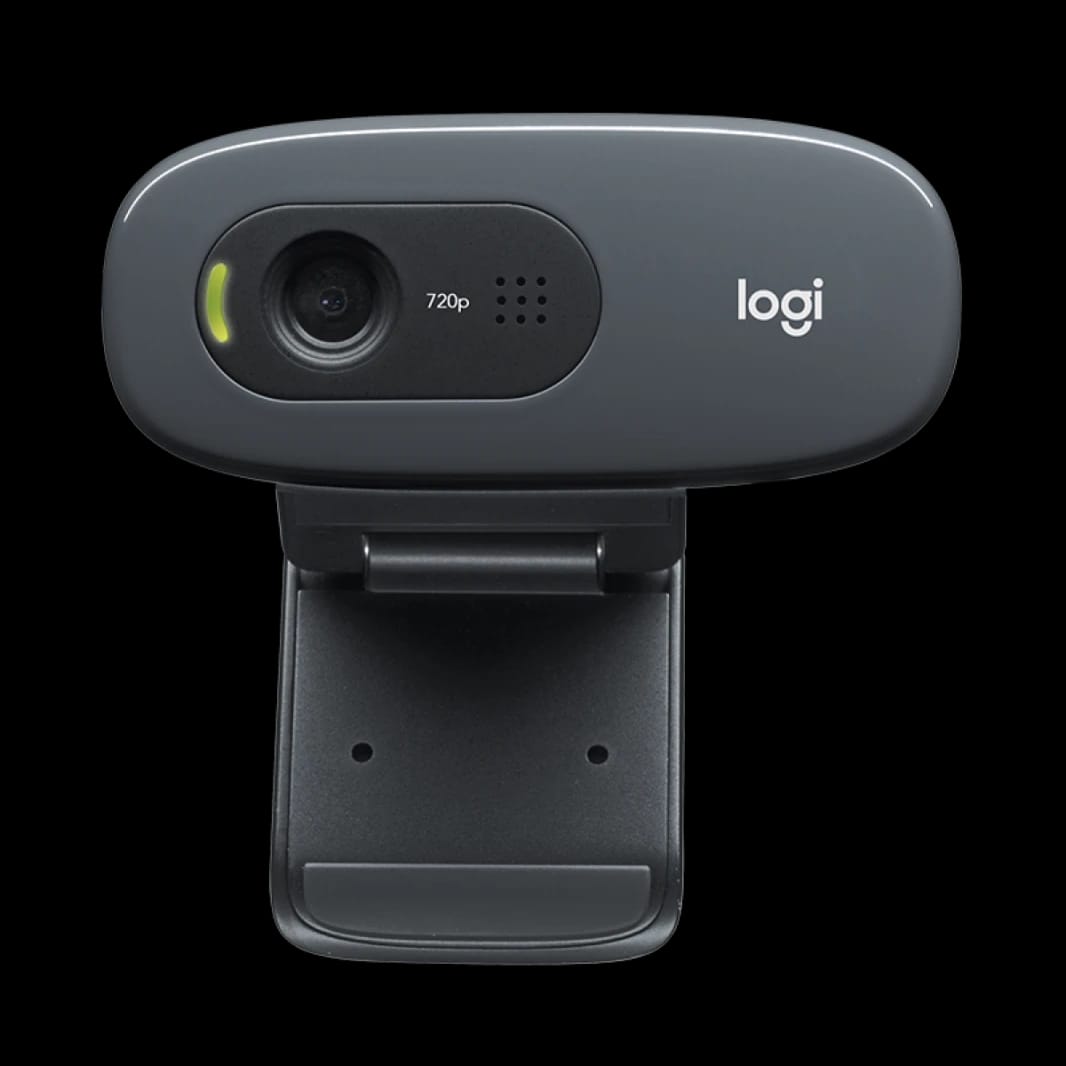 Logitech C270 HD Webcam, 720p, Widescreen HD Video Calling,Light Correction, Noise-Reducing Mic, PC/Mac/Laptop/Macbook - Black