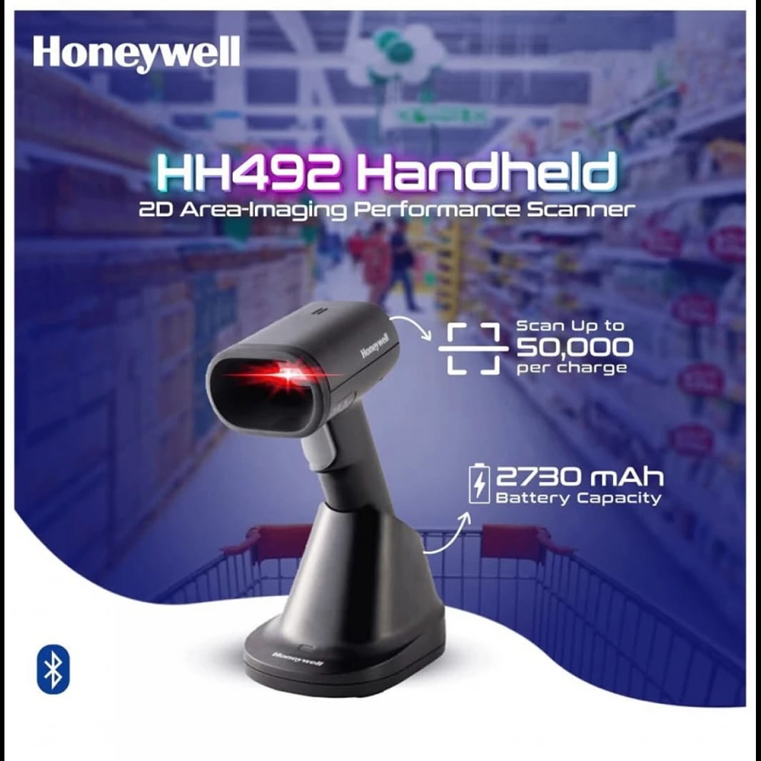Honeywell Scanner KIT HH492 Wireless 1D/2D/DotCode/PDF Charging Black CHARGE | HH492