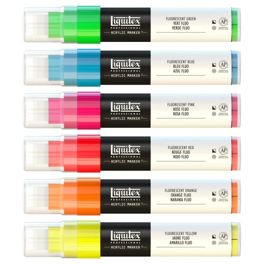 مجموعة العلامات الأكريلية مجموعة من 6 | Liquitex