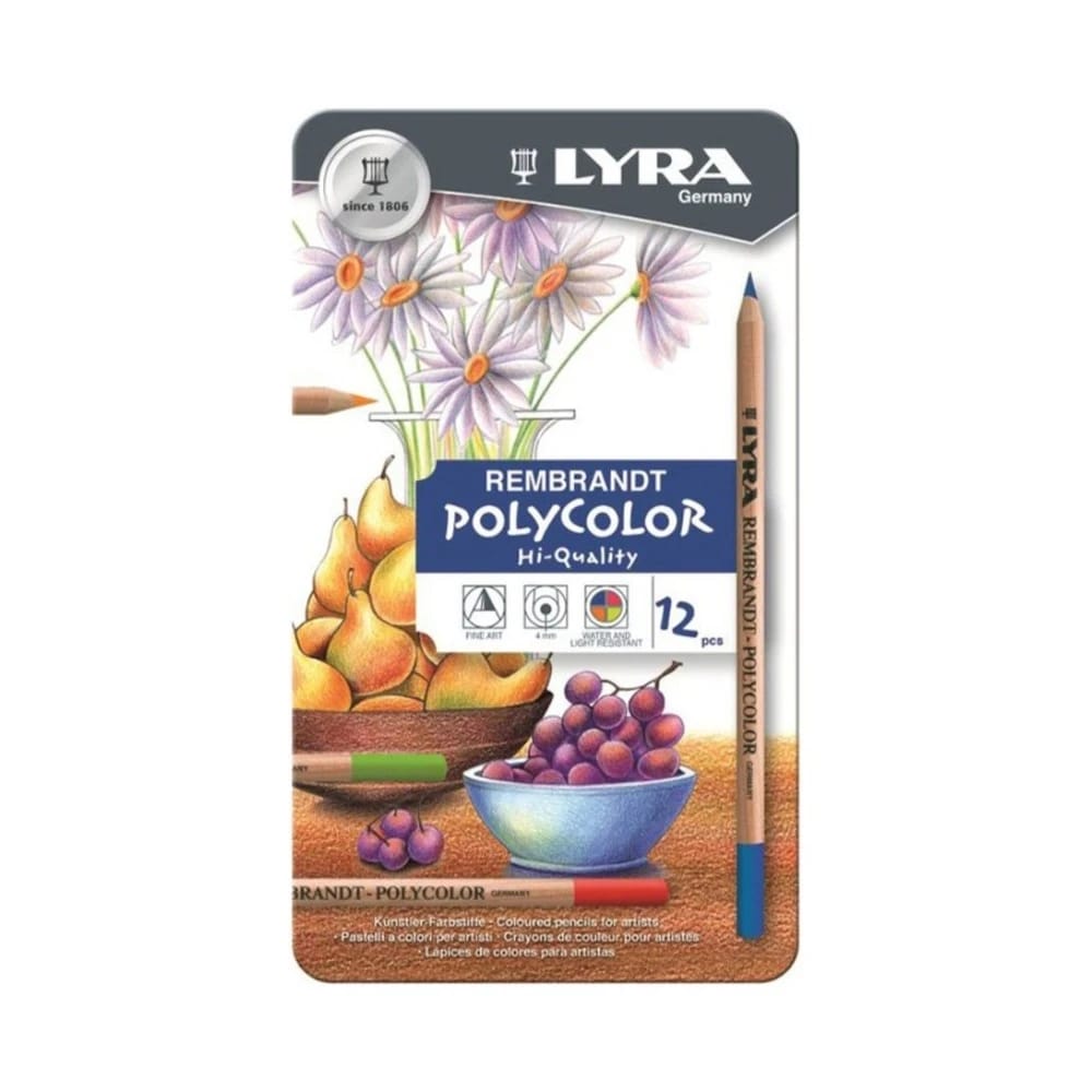 مجموعة Polycolor Rembrandt من 12 | ليرا