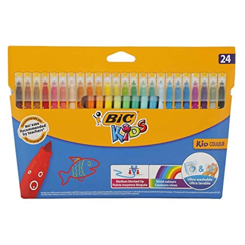 مجموعة تلوين الأطفال من 24 | bic