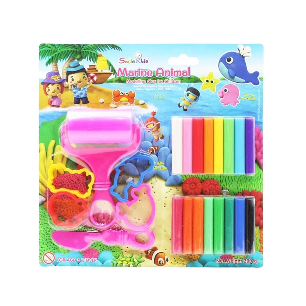 Playdough Clay Marine Animals 22pcs | ابتسامة الاطفال