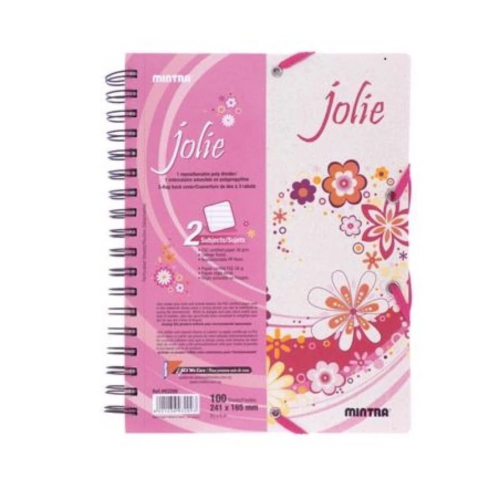 Mintra Jolie Spiral Notebook 2 الموضوعات