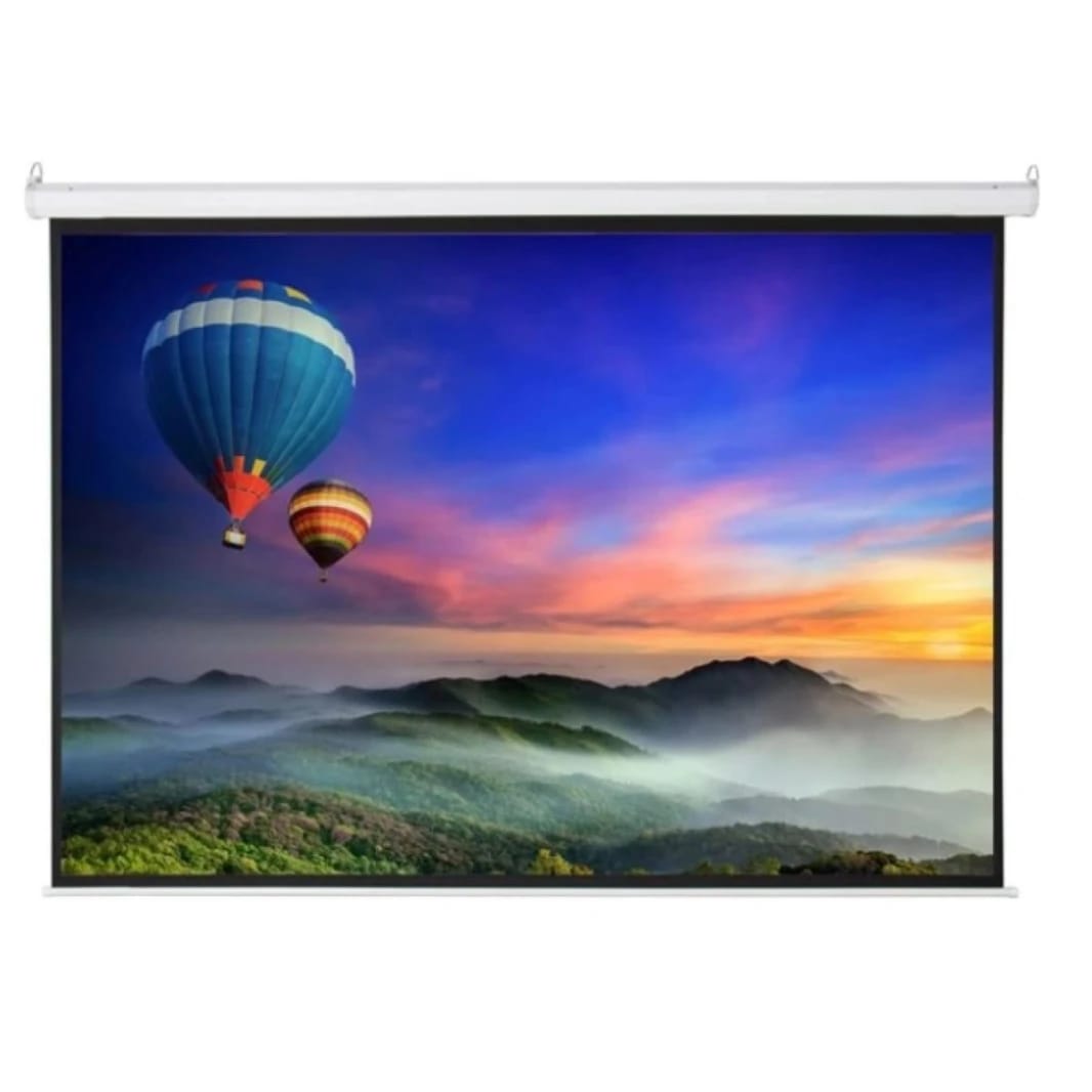 HAING SCREEN-3M-3M-R Electric Projector Screen White Steel Case 341*14*13cm