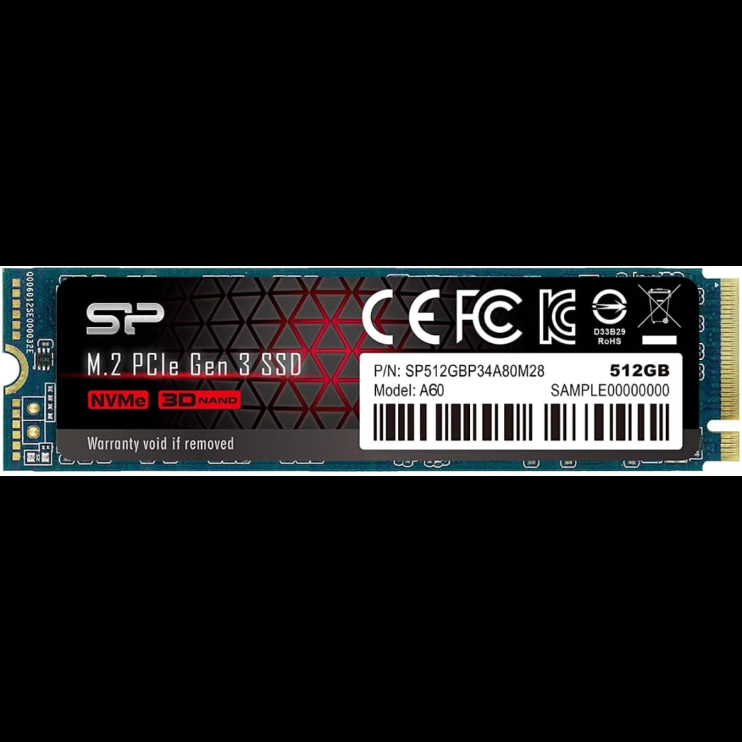 محرك أقراص NVMe SSD P34A60 من سيليكون باور بسعة 512 جيجابايت