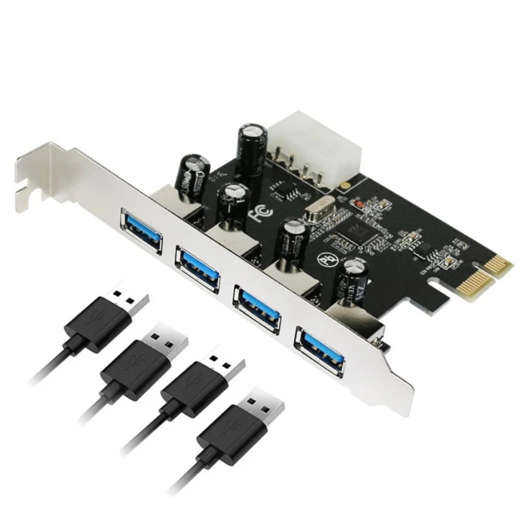 بطاقة محول PCI USB 3.0 PCI-E Express-4 منافذ