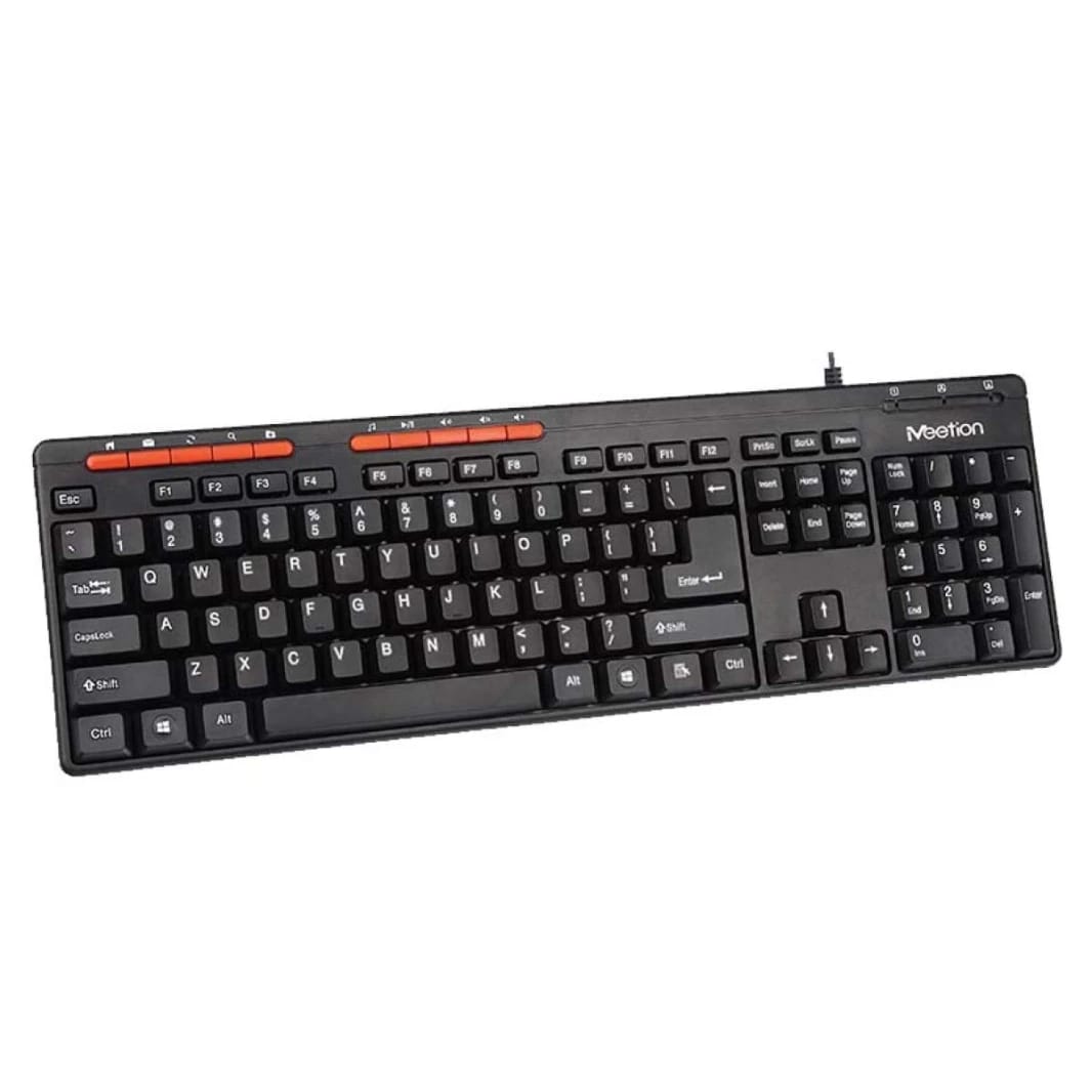 Meetion K600M Wired USB Multimedia Keyboard -Black
