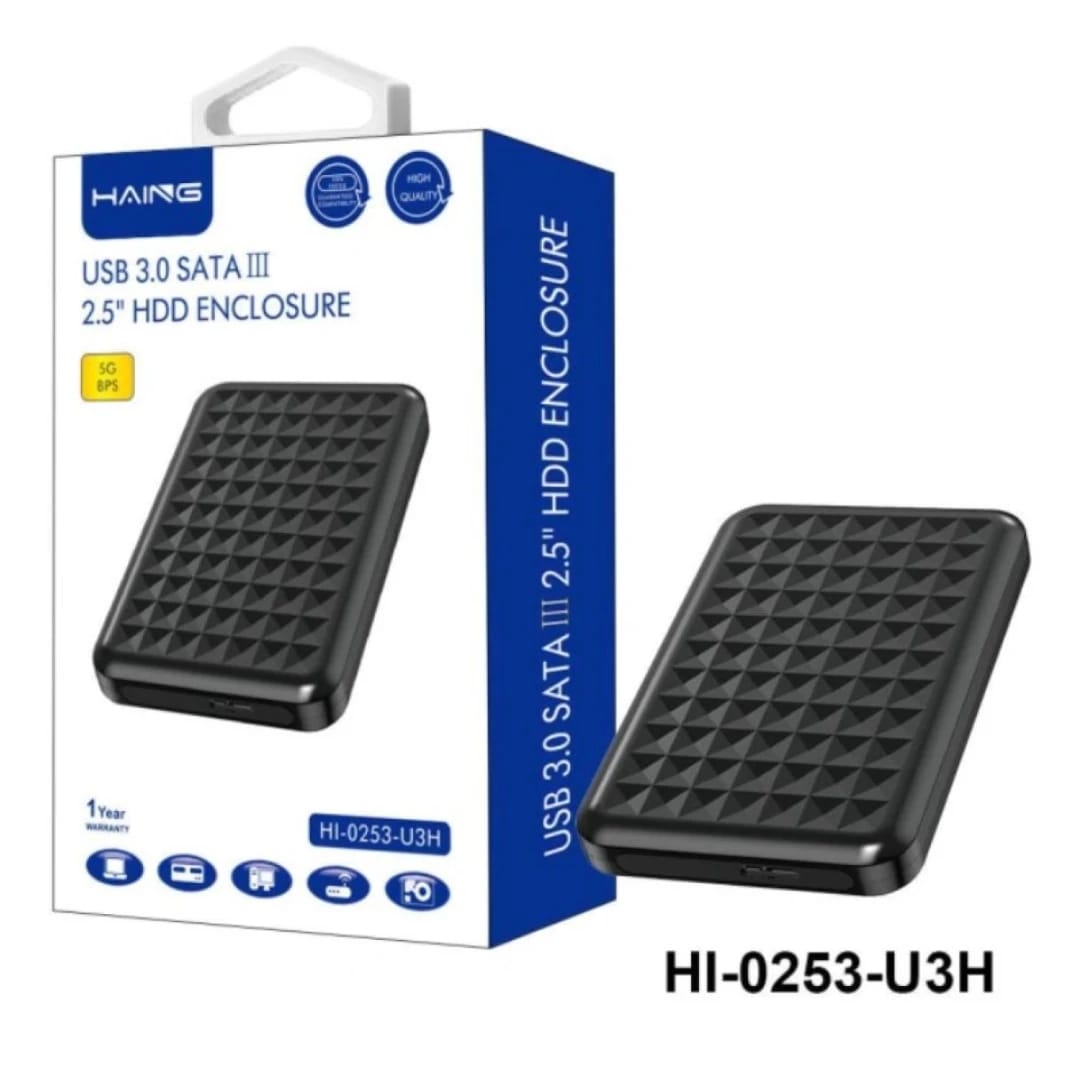 صندوق قرص صلب خارجي HAING HI-0253-U3H SATA 2.5 بوصة USB 3.0