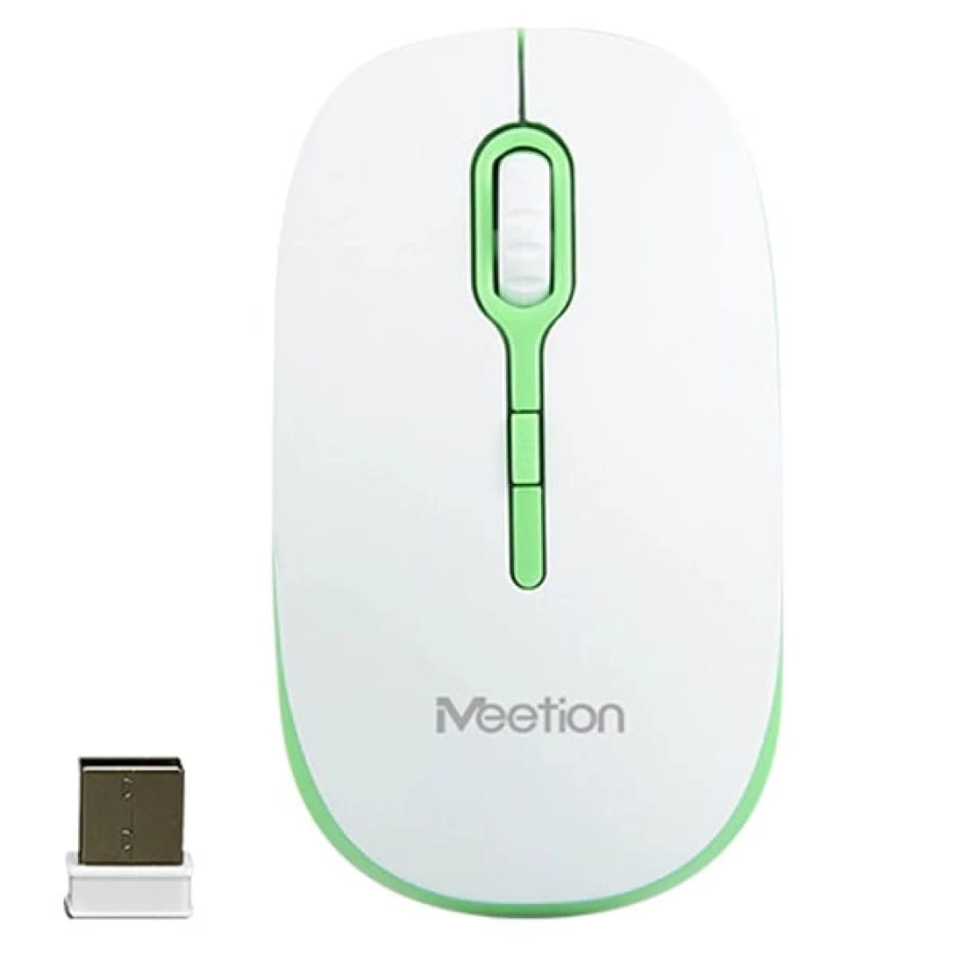 MeeTion MT-R547 2.4G USB Wireless Optical Mouse -Green
