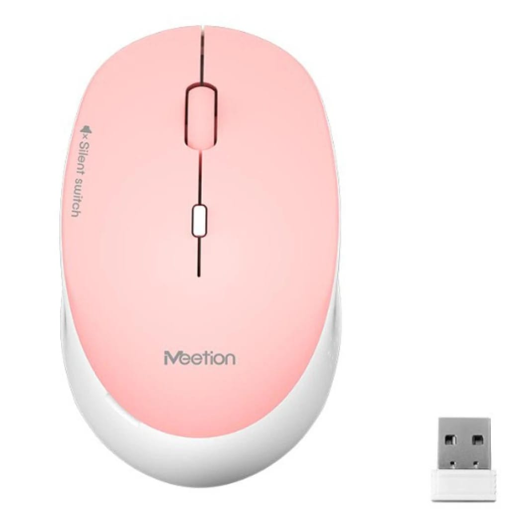 MeeTion R571 5 Colors Silent 2.4ghz Wireless Mouse -Pink