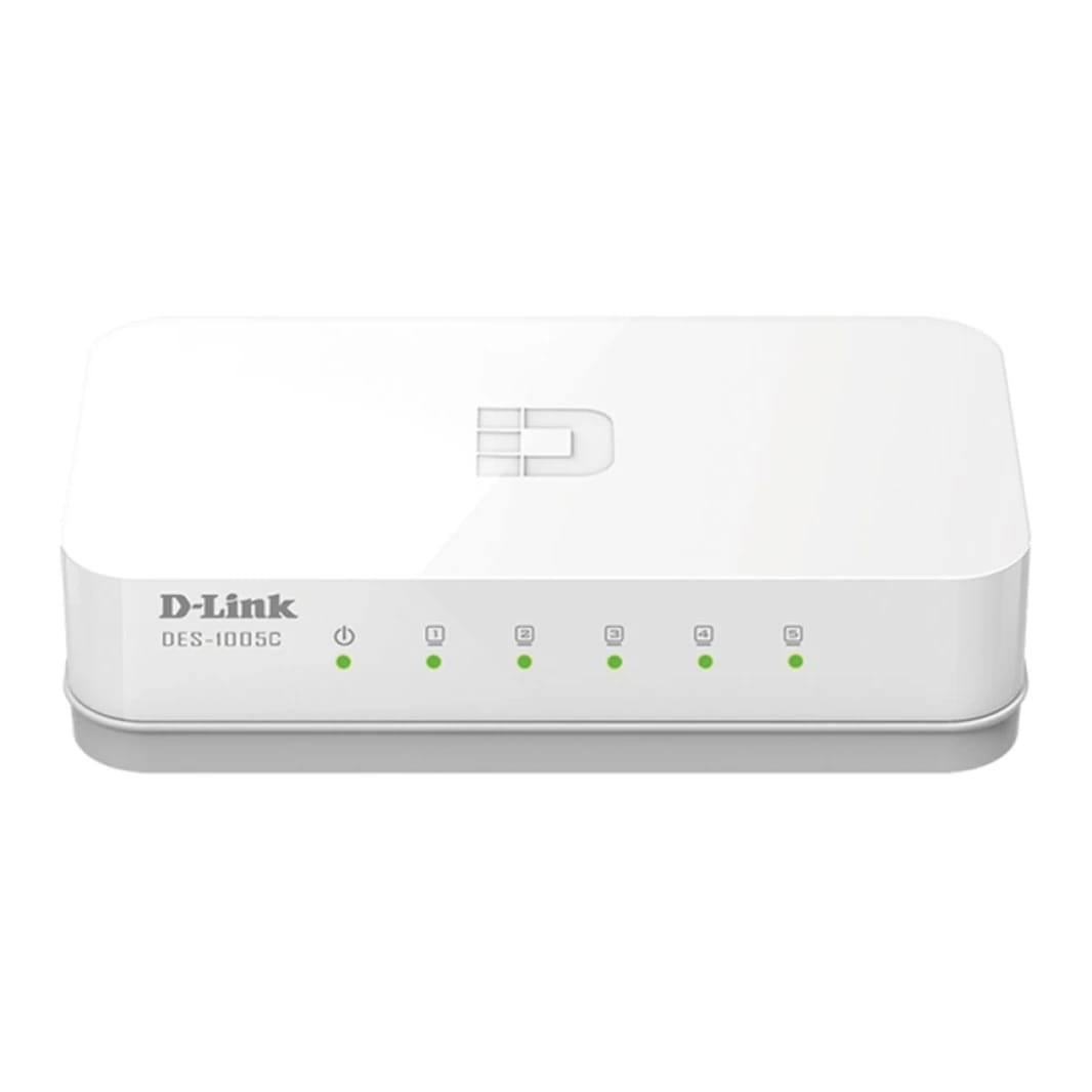 D-Link DES-1005C 5-Port 10/100 Mbps Unmanaged Desktop Switch
