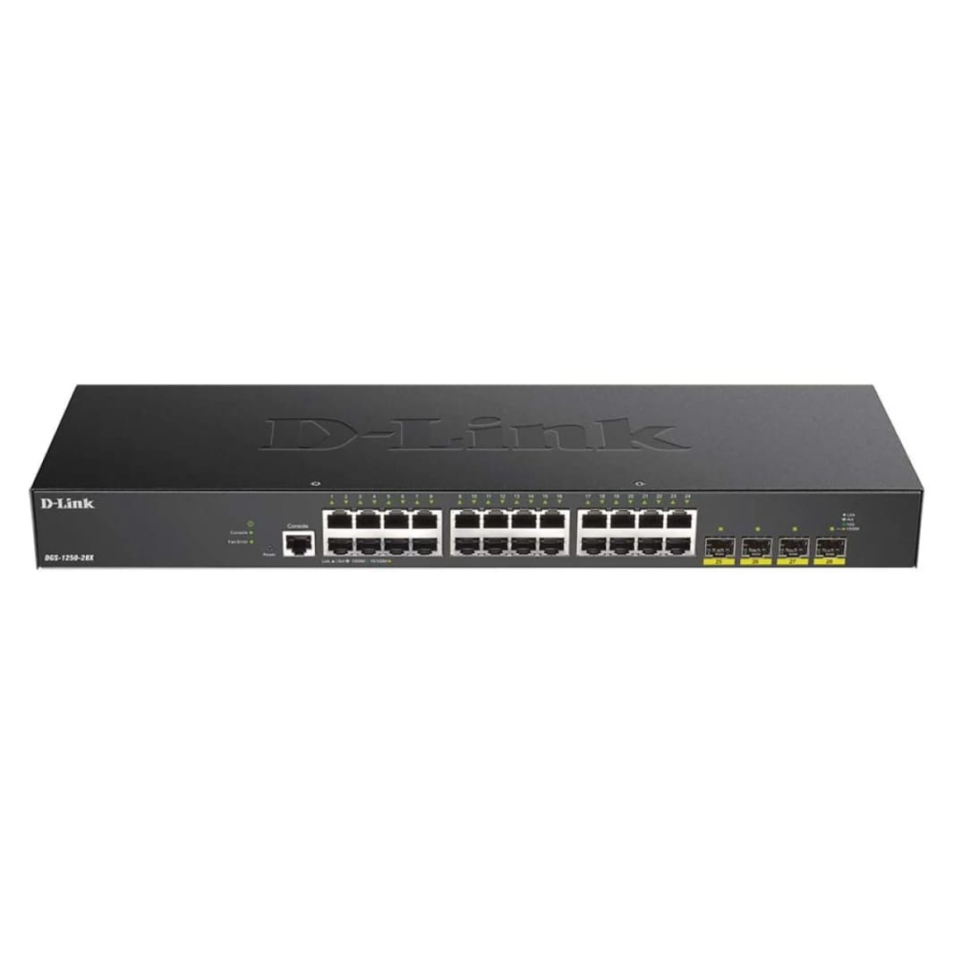 D-Link DGS-1250-28X 28-Port Smart Managed Switch with 10 Gigabit Uplinks