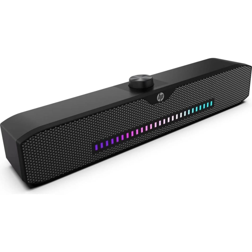 سماعات كمبيوتر سلكية HP DHS-4200S بإضاءة LED ومنفذ 3.5 ملم