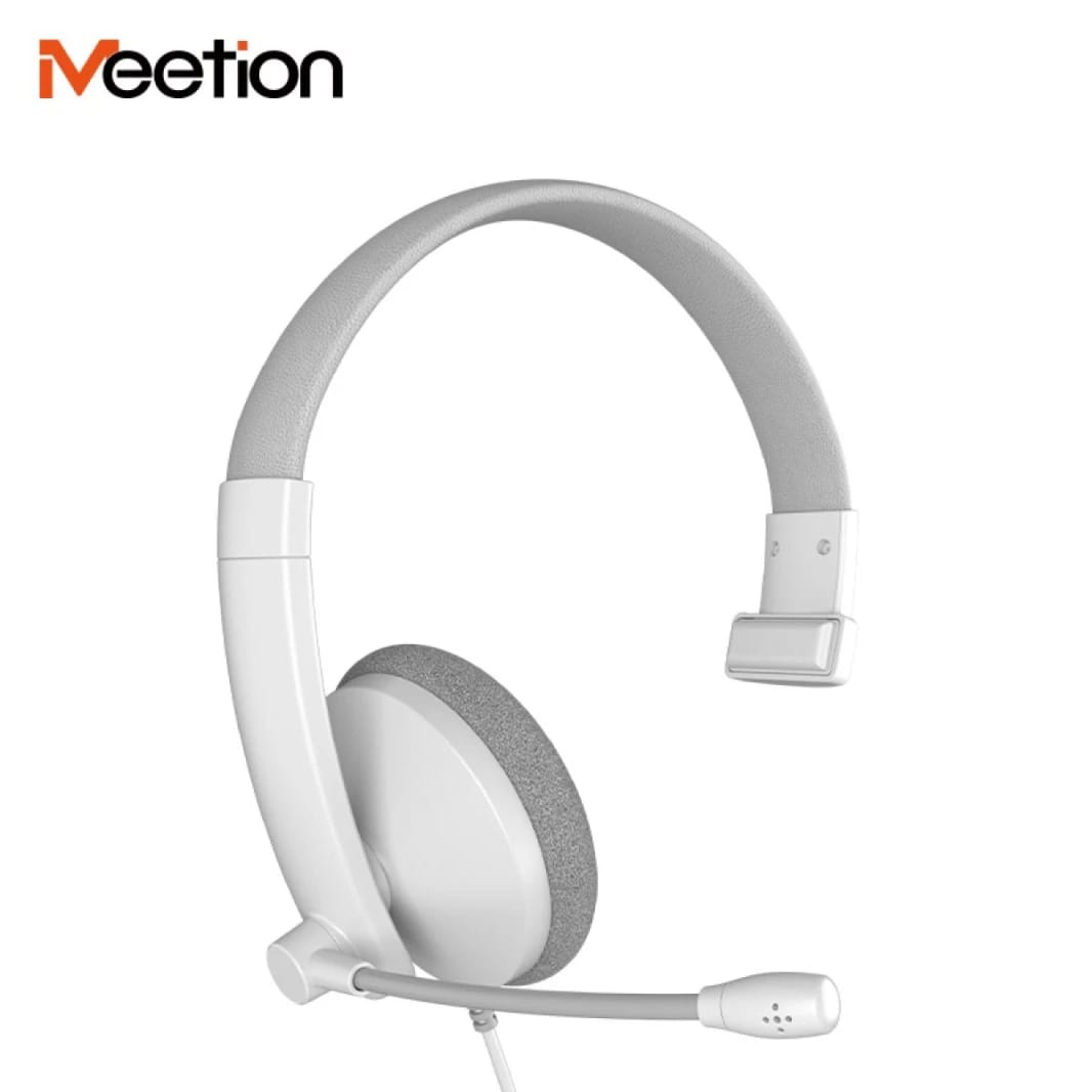 Meetion HP002 Telephony 3.5mm Jack Headset -White