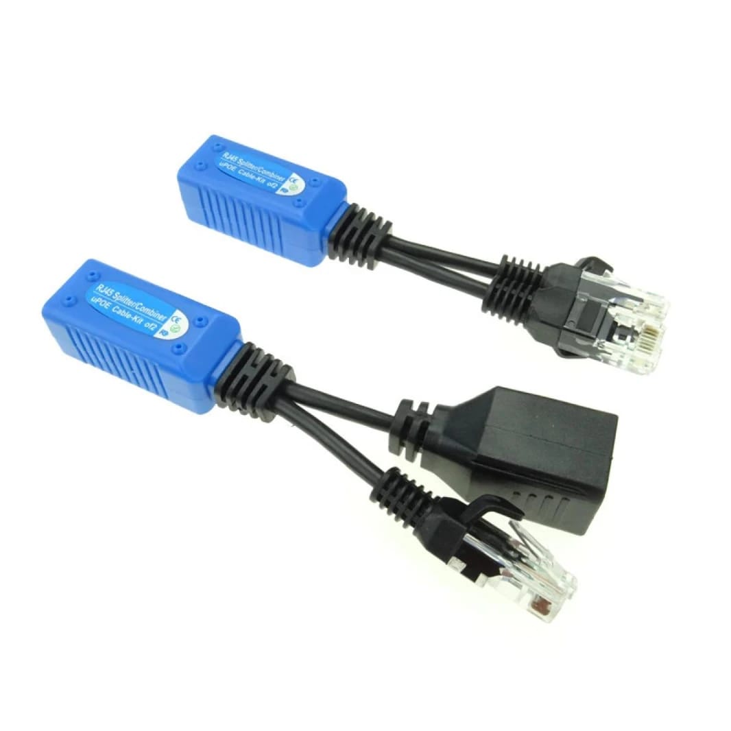 RJ45 Splitter/combiner uPoe cable-kit of 2