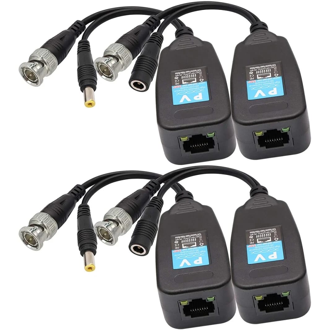 Video Balun RJ45 to BNC Transceiver Transmitter HD-CVI/TVI/AHD/CVBS