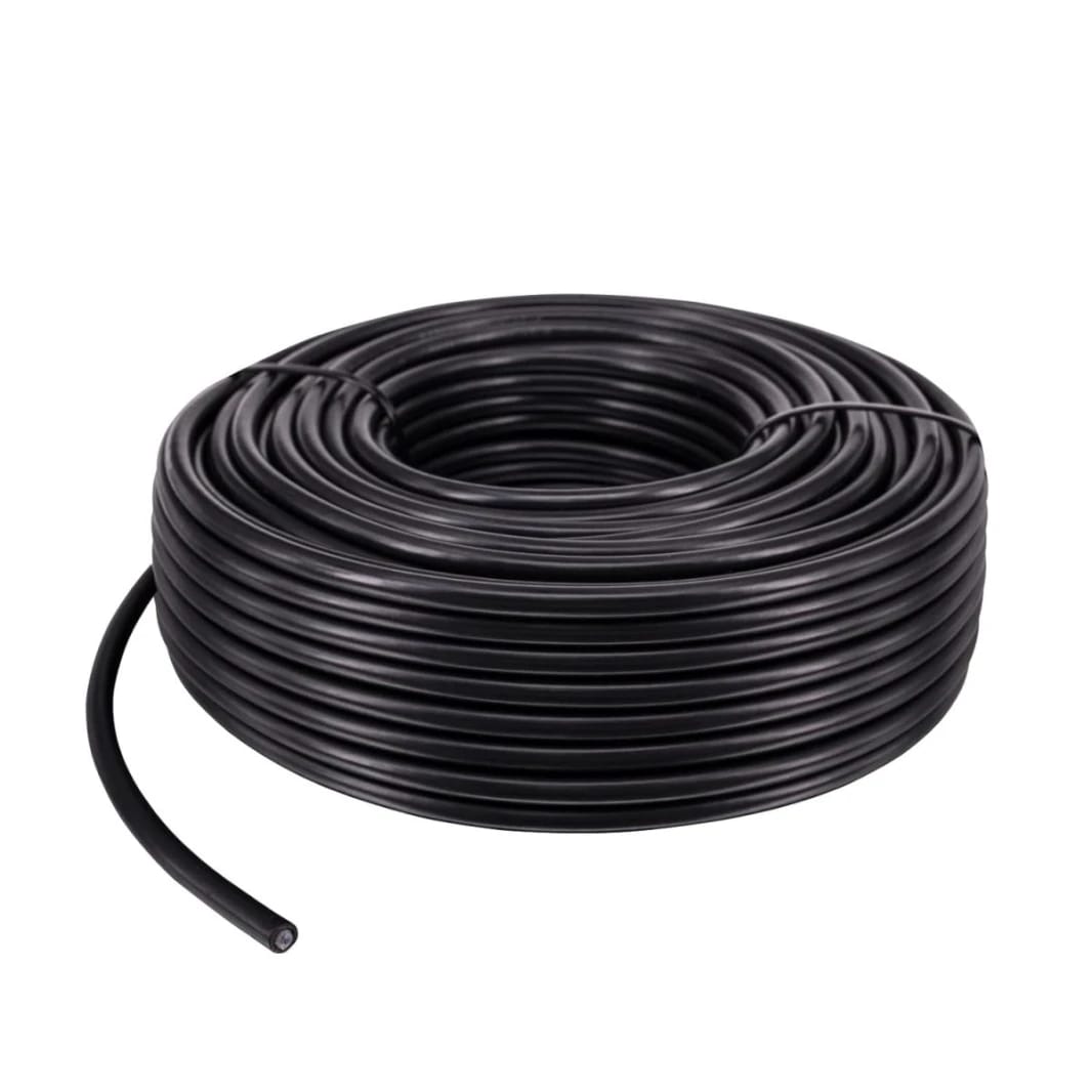 Coaxial RG58 Cable 200m with Power- Black