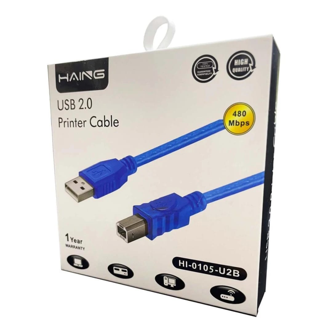 HAING HI-0105-U2B USB 2.0 Printer Cable 1.5M