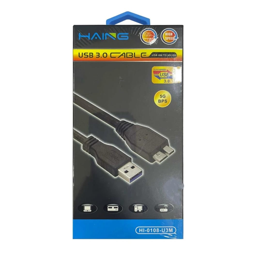 HAING HI-0108-U3M USB 3.0 AM to Micro Cable -1M