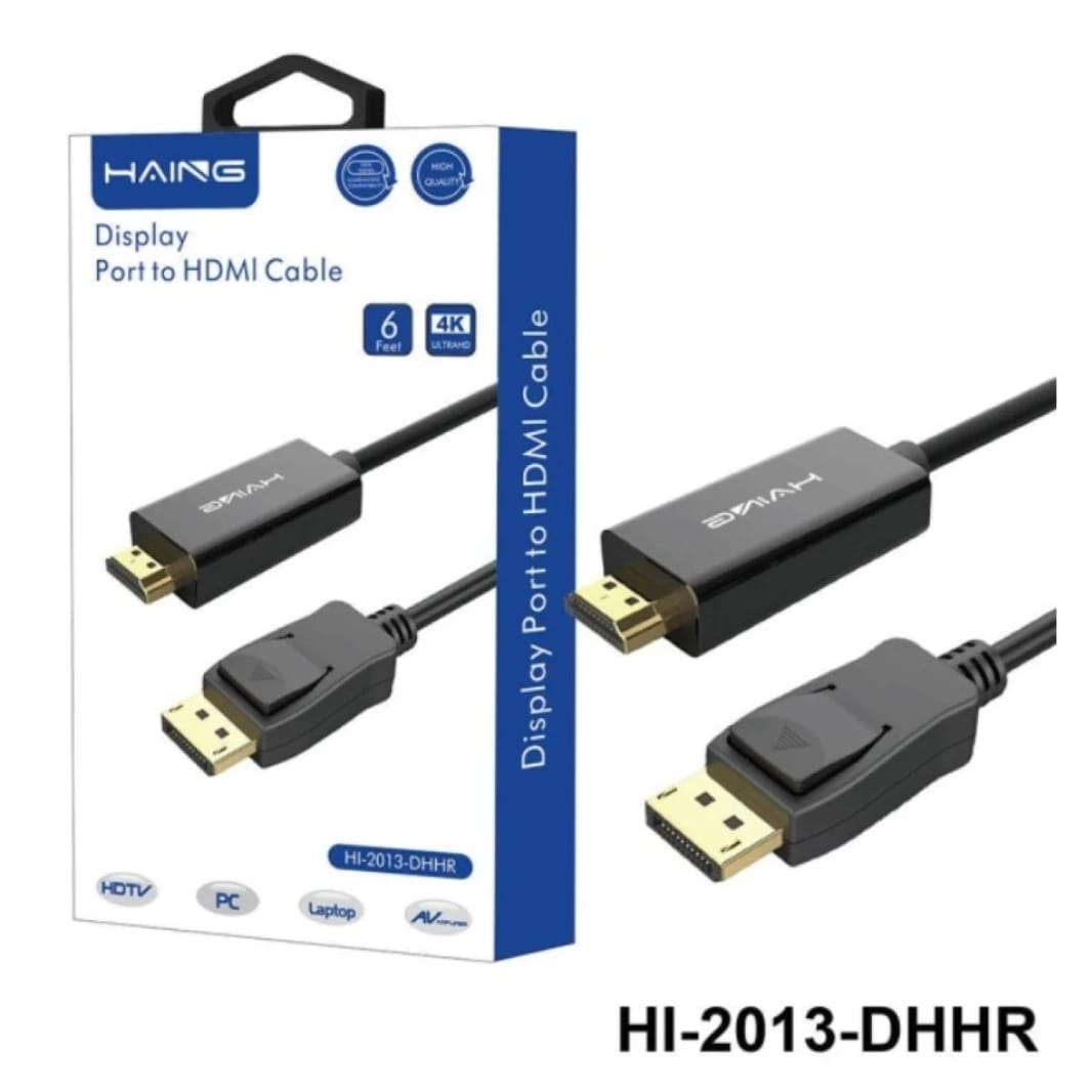 HAING HI-2013-DHHR-5M 4K Display Port DP to HDMI Cable 3M