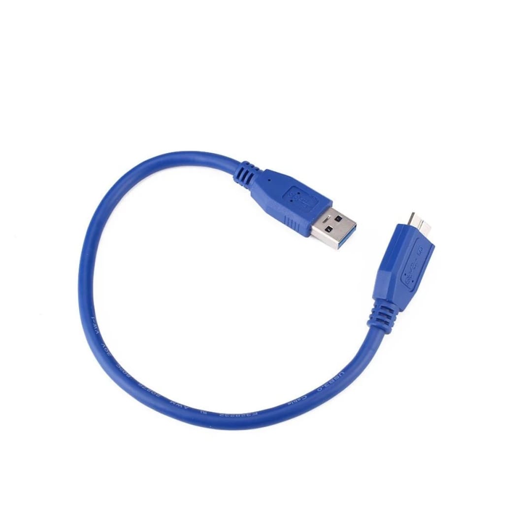 USB A male to Micro B USB 3.0 Cable 50cm-Blue (external hdd cable)