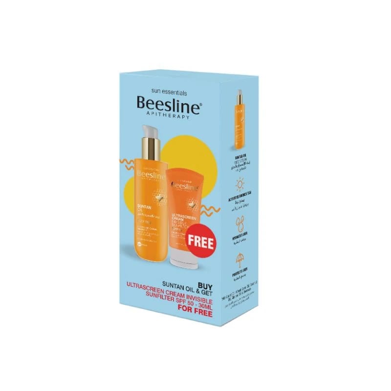 BEESLINE SUNTAN OIL + 30ML INVISIBLE SPF50