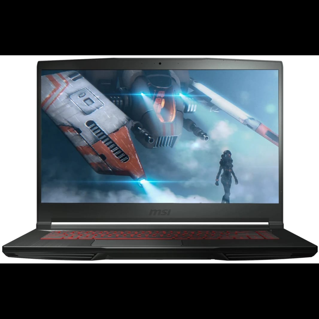 MSI GF63 Thin Gaming Laptop 15.6 FHD 144Hz IPS, 12Gen Intel Core i5-12450H, Nvidia RTX 2050 4GB GDDR6, 8GB DDR4 RAM, M.2 512GB - Black