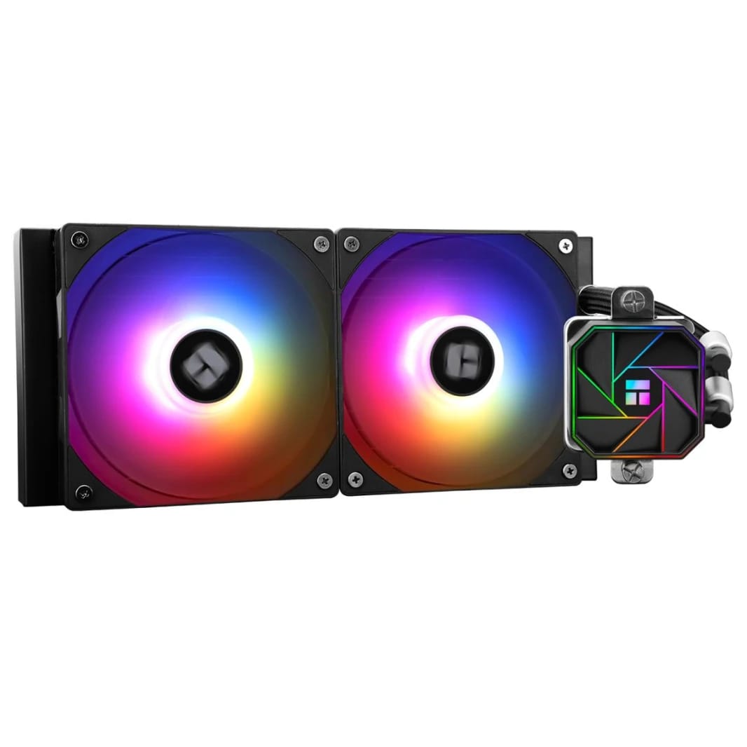Thermalright Aqua Elite 240 Black V3 ARGB CPU Liquid Cooler, High Performance AIO w/ 2x TL-C12B-S V2 Fans, LGA1700,