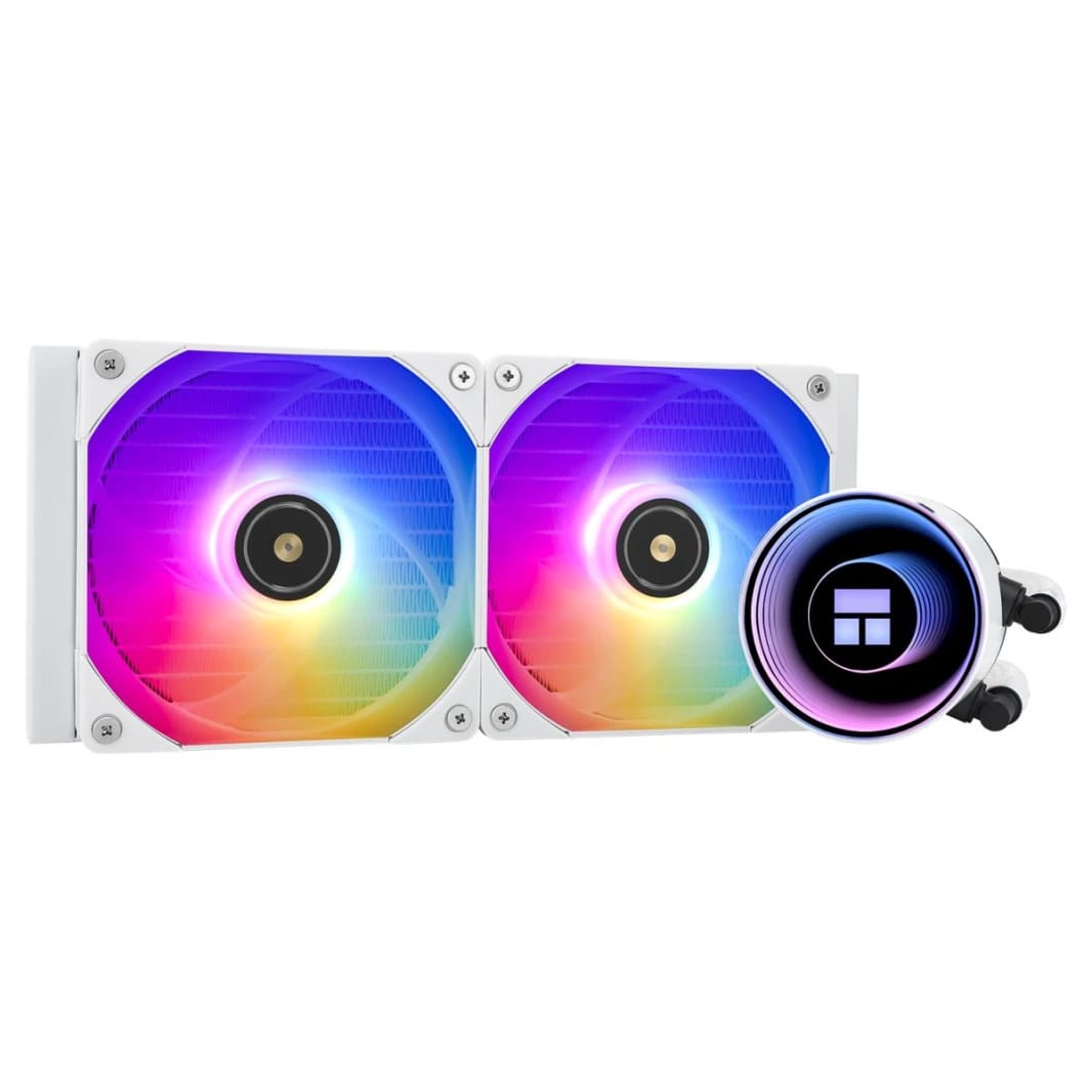 Thermalright Frozen Notte 240 WHITE ARGB CPU Liquid Cooler, Extreme Performance AIO w/ 2x TL-E12W-S Fans, LGA1700,