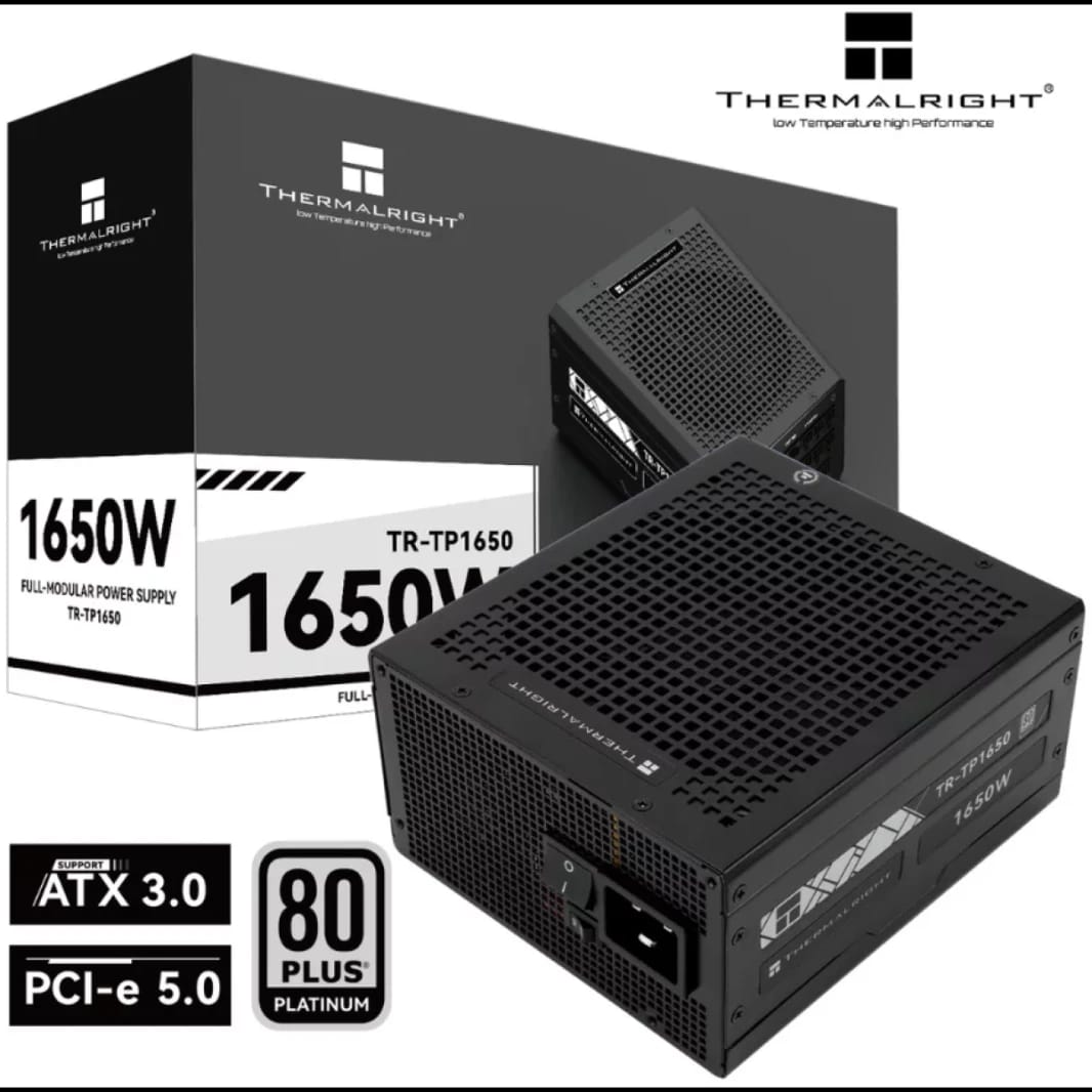 مزود الطاقة ثيرمالرايت TP1650 بلاتينيوم 1650 واط - 80 بلس بلاتينيوم كامل الوحدات