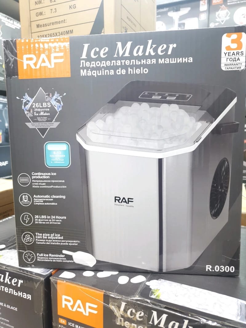 RAF Innovative Ice Maker Machine, a modern ice production device with top-notch technology standards to meet contemporary individual needs, elegantly designed for ease of use by everyone, per