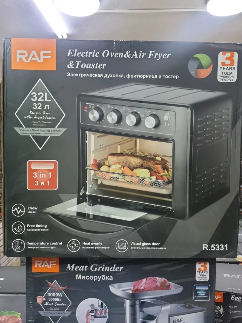 RAF Electric Oven and Air Fryer Toaster Enhances Cooking Efficiency and Speed for the Whole Family