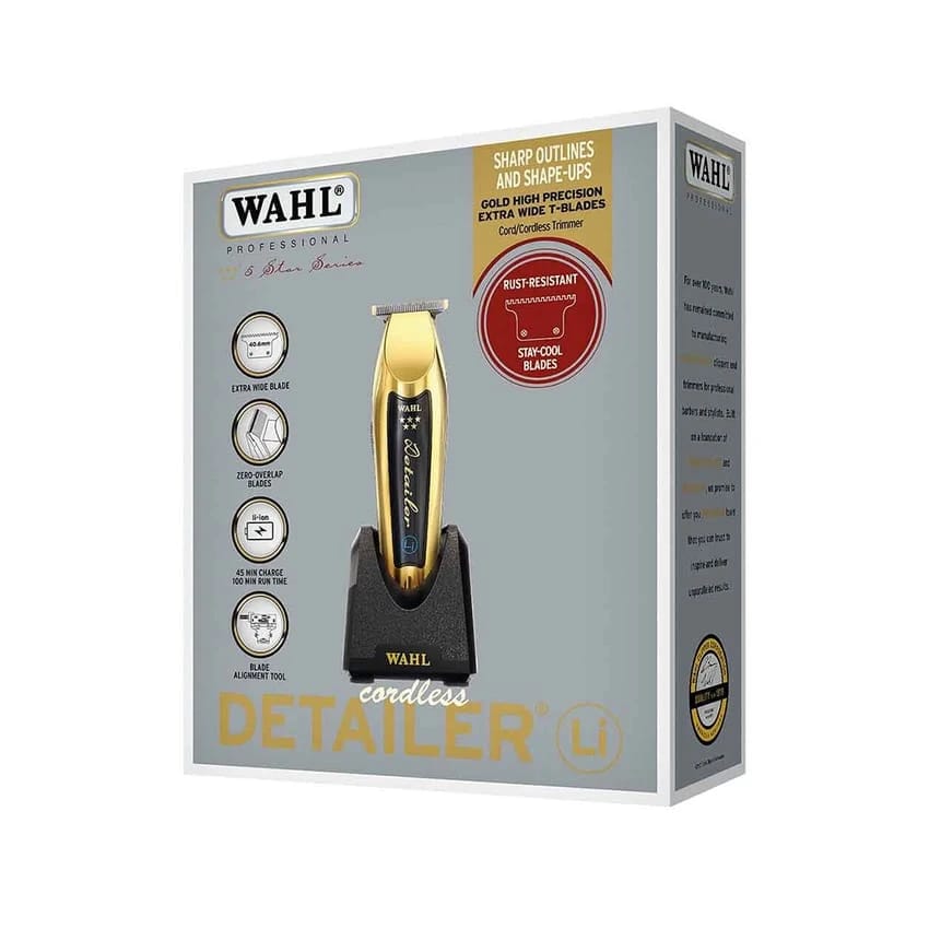 Wahl Detailer Gold Edition Li Trimmer Barber Hairstylist
