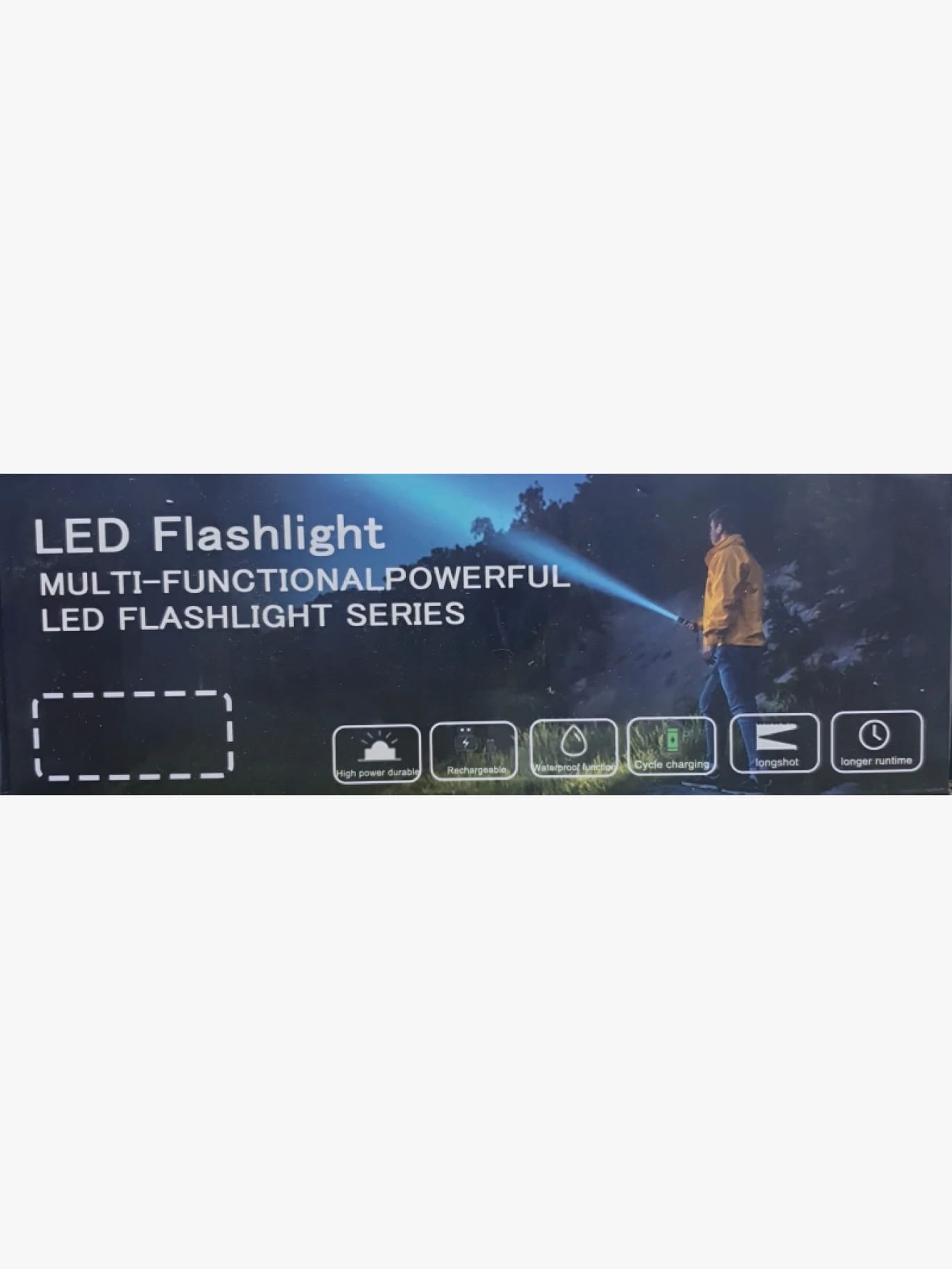 مصباح يدوي LED متعدد الوظائف وقوي للمهام الخارجية والمغامرات في الهواء الطلق، مصمم للمستكشفين وعشاق الضوء القوي والمتانة.