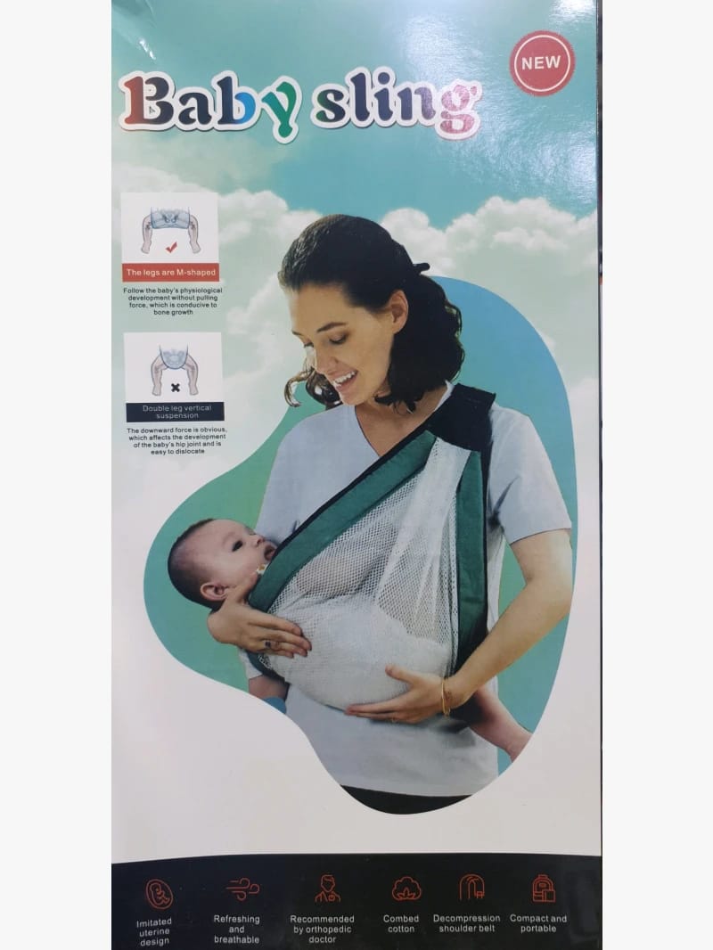 حمالة الأطفال العصري من Baby Sling مع تصميم مريح وتنفس للرضع والأطفال