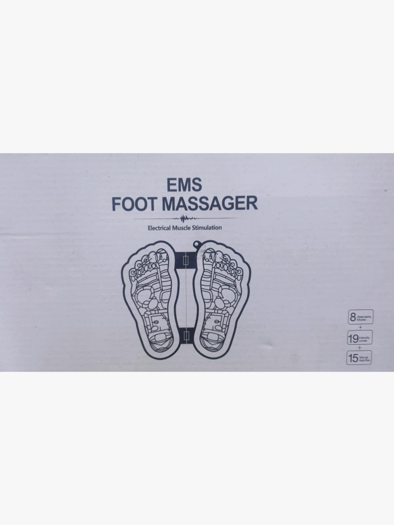 EMS Foot Massager with Modern Design for Relaxation and Comfort Targeted at Those Seeking Foot Pain Relief and Daily Fatigue Alleviation
