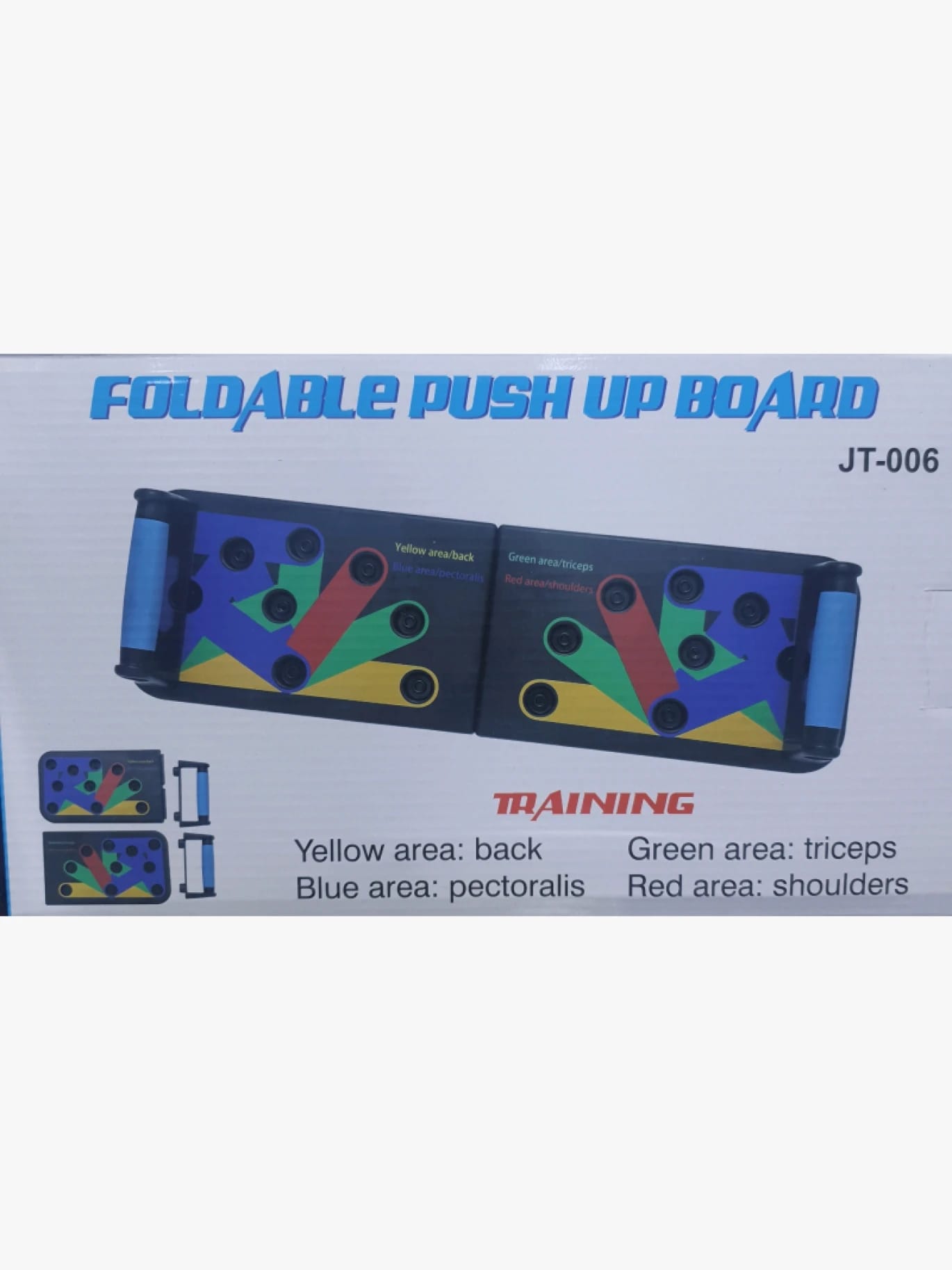 Foldable Push Up Board for Muscle Training for Shoulders, Arms, Back, and Chest for Athletes and Professionals by JT-006