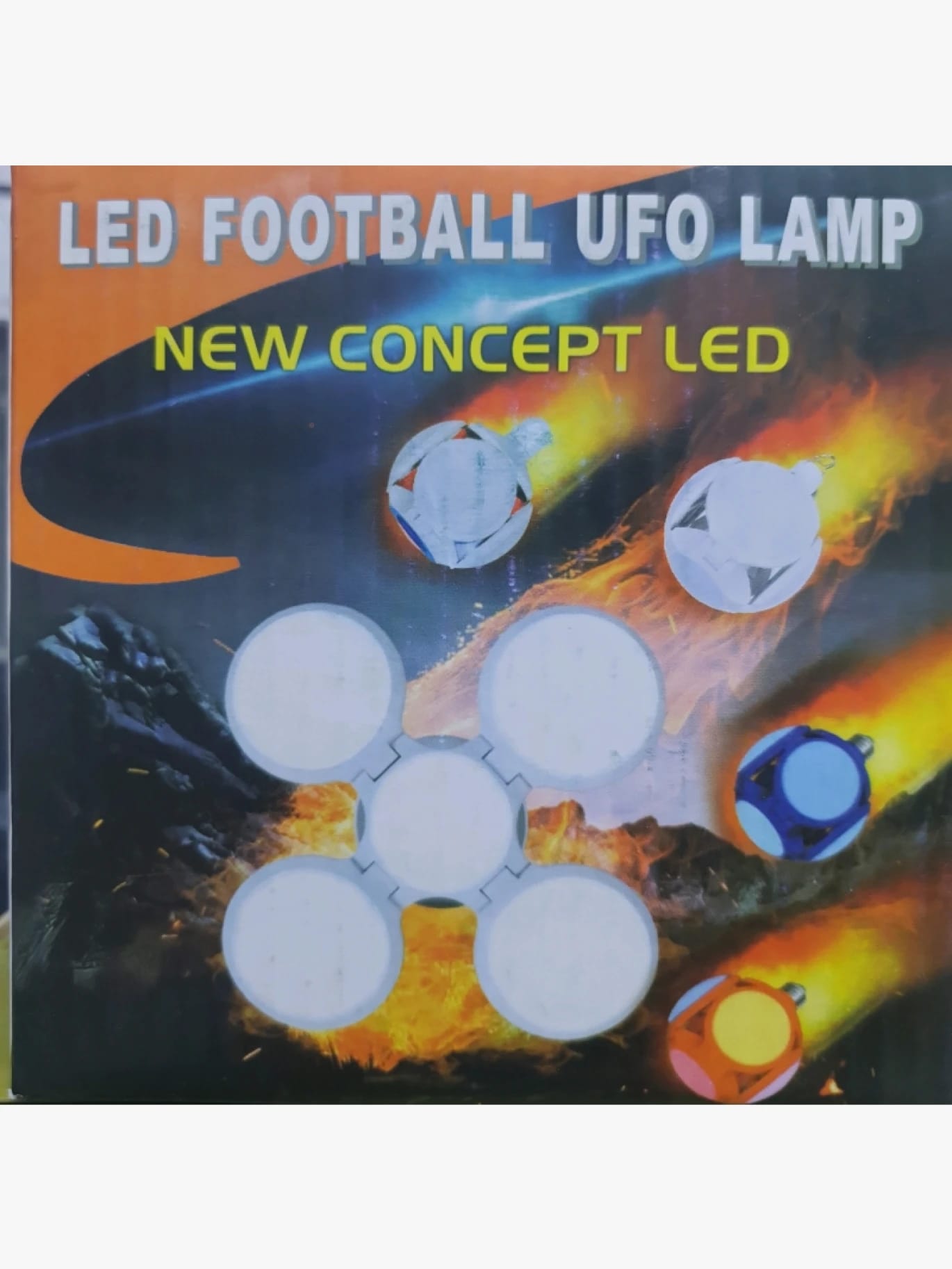 مصباح كرة القدم UFO LED مصمم بأحدث تكنولوجيا LED لجذب انتباه المستهلكين المحبين للإضاءة الحديثة