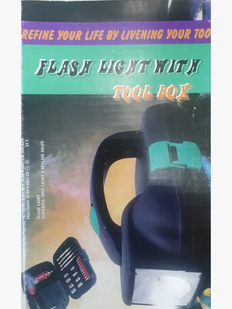 Flash Light with Tool Box Multi-Functional Kit for Lighting and Assisting in Your Daily Tasks and Projects