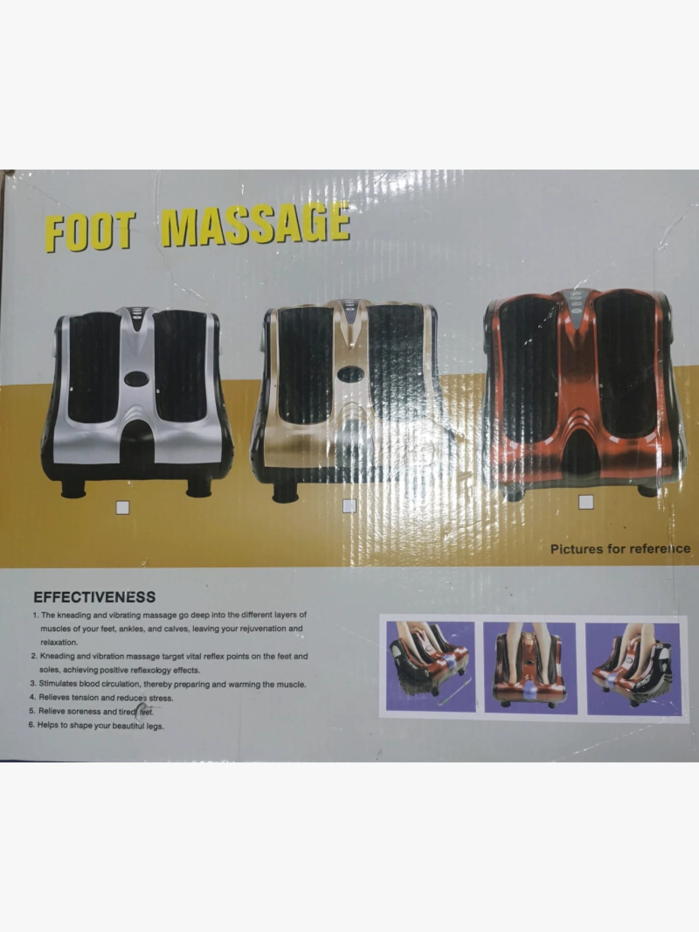 Braun Foot Massager with its Latest Version and Elegant Design for Instant Relaxation and Health Care Excellence