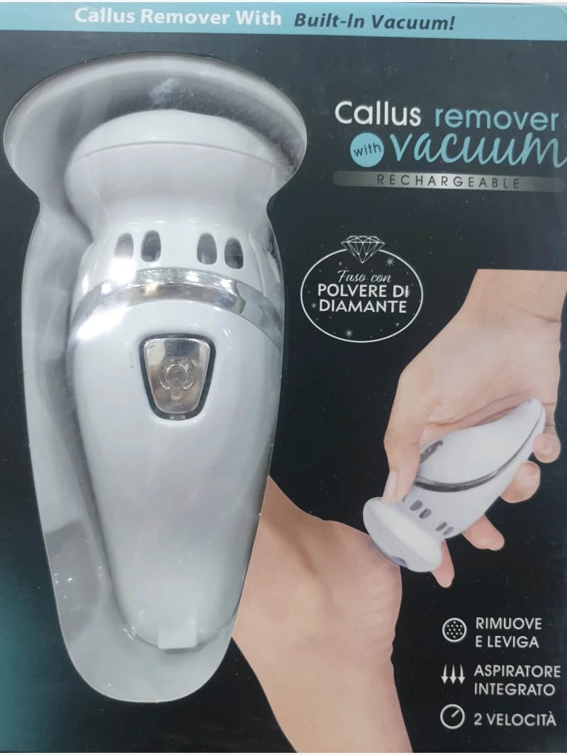 Callus Remover with Built-In Vacuum for Personal Comfort and Foot Care Experience by WG-096, Innovative and Rechargeable Design