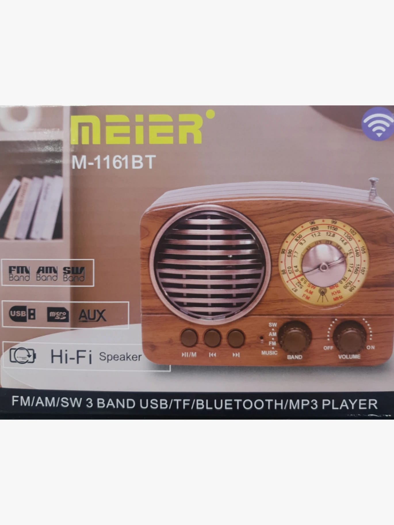 Meier M-1161BT Vintage Design Radio with Exceptional Sound Quality and Bluetooth for Everyone
