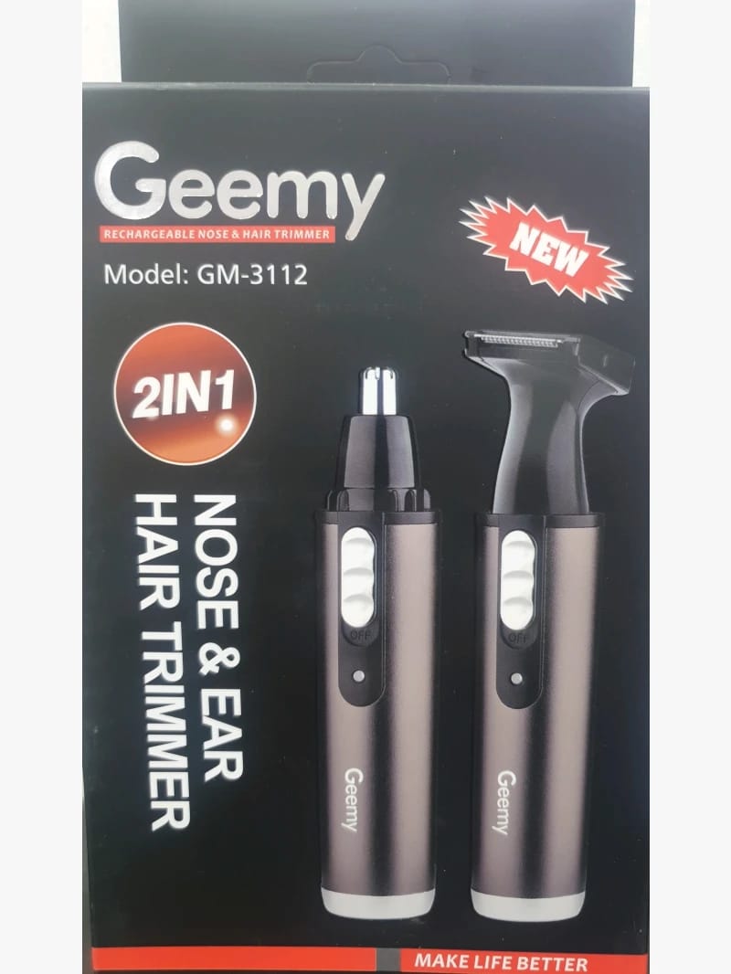 Geemy Rechargeable Nose and Ear Hair Trimmer for Men and Women with Advanced Design Features for a Precise Grooming Experience