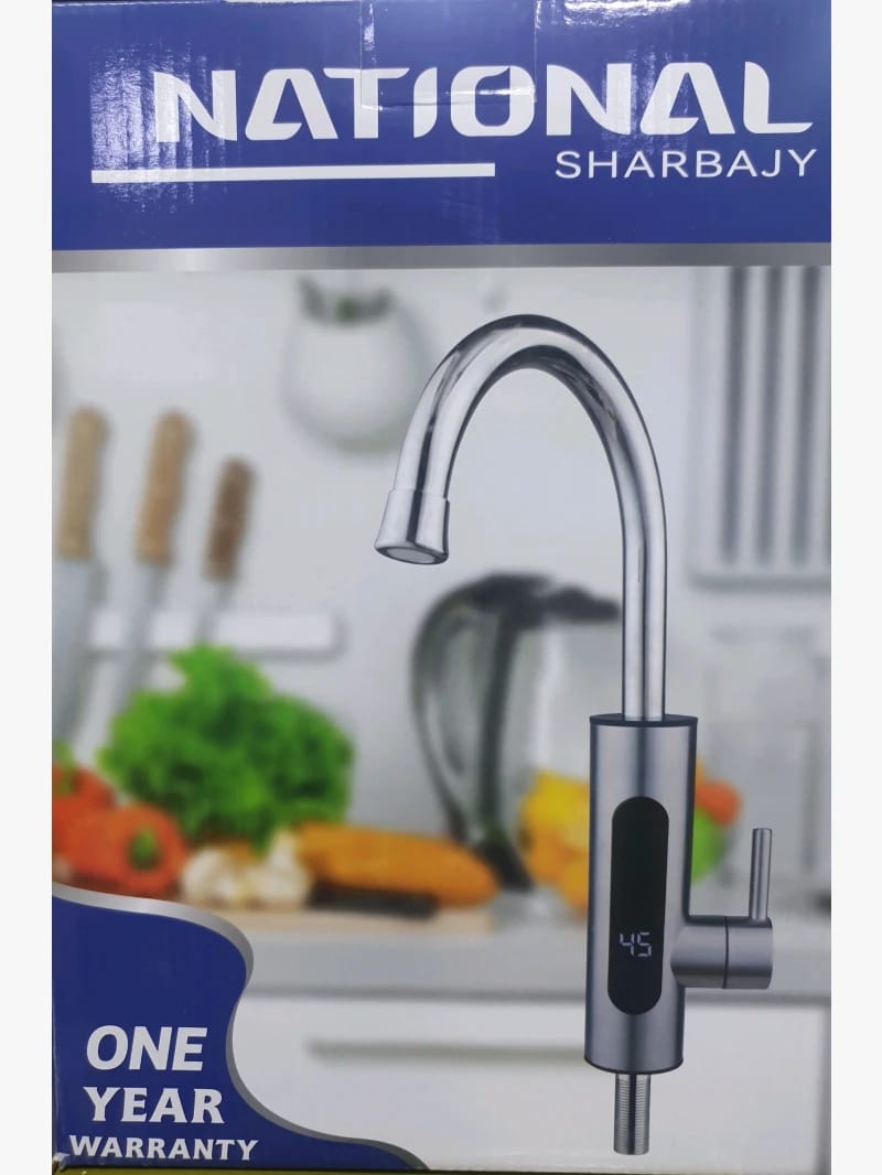National Sharbajy Instant Electric Faucet Modern Design for Kitchens and Bathrooms