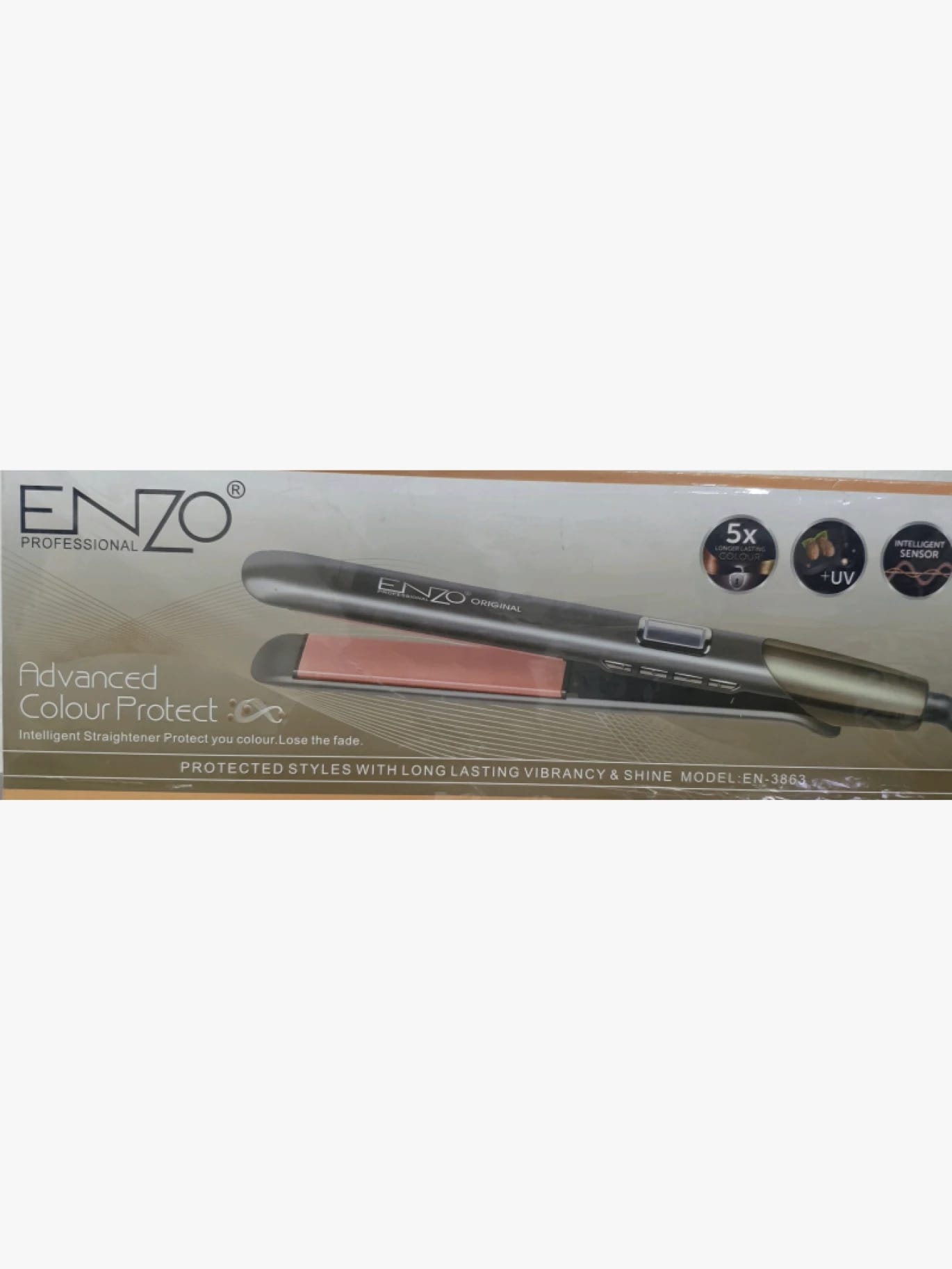 Enzo Professional Hair Straightener with Advanced Colour Protect for Vibrant and Shiny Hair for Modern Women