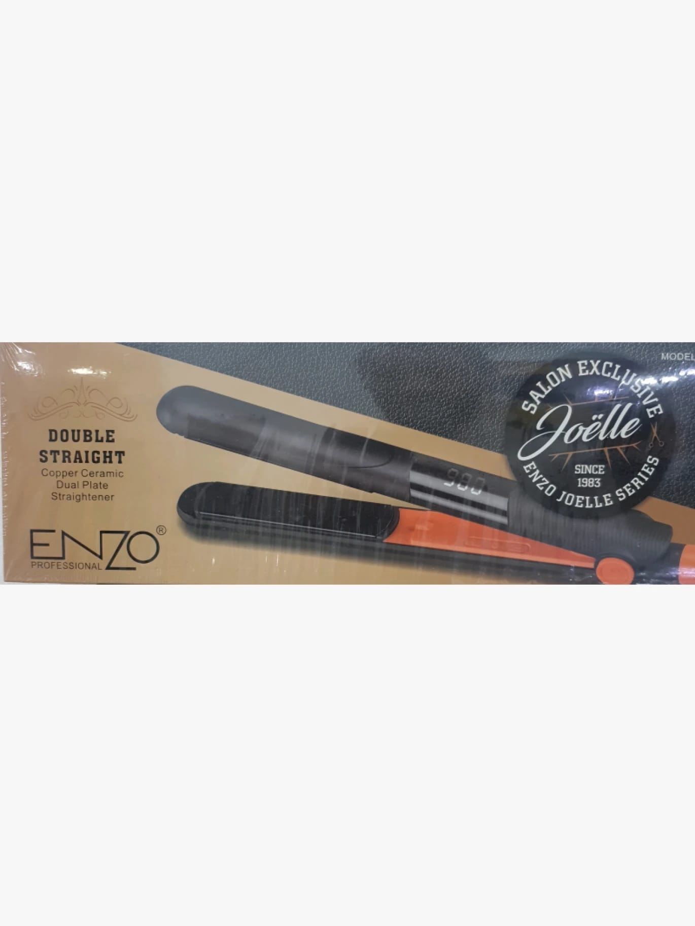 Enzo Professional Copper-Plated Hair Straightener for Women, Perfect for Quick Styling with Adjustable Heat Settings for Safe and Comfortable Use.