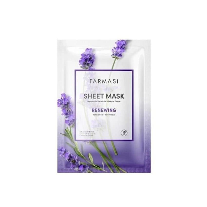 FARMASI Renewing Sheet Face Mask with Lavander 28 g.