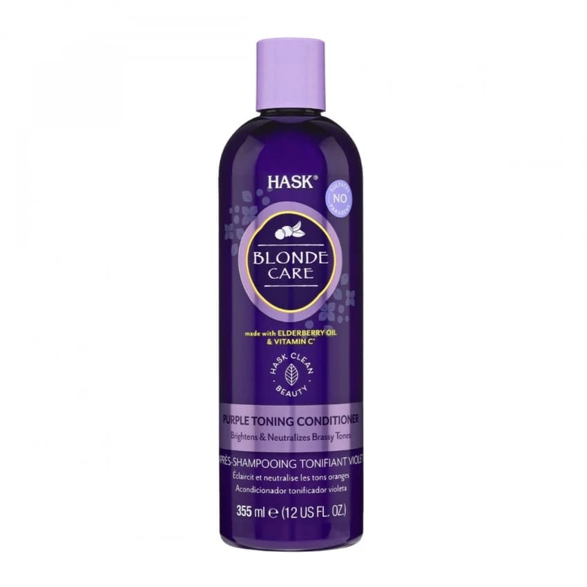 Hask BLONDE CARE PURPLE TONING Silver CONDITIONER 355ml