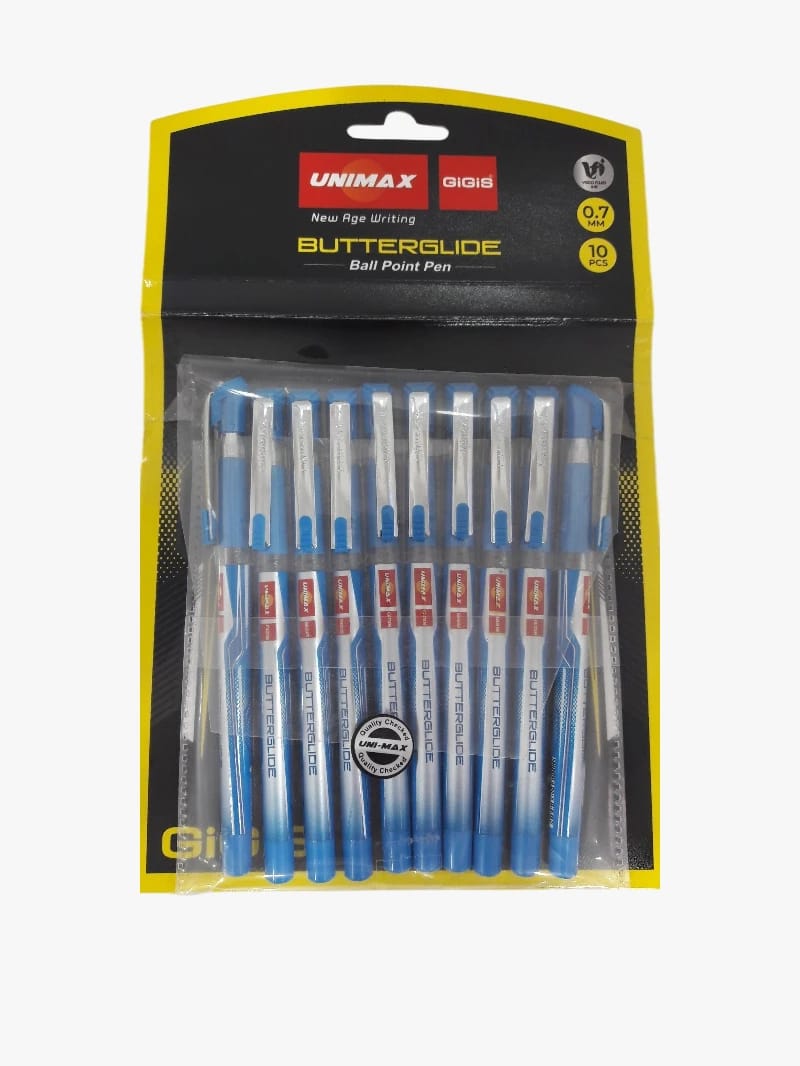 Unimax Gigi's Butterglide Ballpoint Pens for Smooth Writing, Elegant Design, Perfect for Students and Professionals Seeking Superior Writing Quality with a Smooth and Comfortable Glide Experience, Making It Ideal for Daily Use.